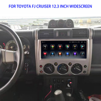 Radio Estéreo con Pantalla Táctil Estilo Tesla para Automóvil, GPS, Android 10, 2 Din, para Toyota Land Cruiser FJ 2007-2017, Reproductor Multimedia de Audio para Automóvil