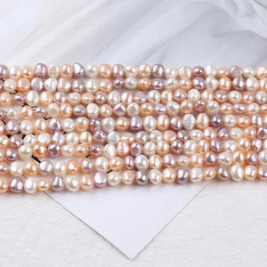 ไข่มุกน้ำจืดแท้ทรงบาร็อคแบบมันเงาสองด้าน ขนาด 5-6 มม. ยี่ห้อ Zhuji ร้อยเชือกพร้อมรูด้านข้าง สำหรับงาน DIY และวัสดุทำเครื่องประดับ - Product Image 5