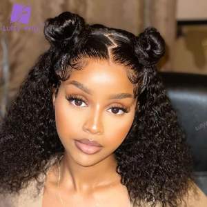 Perruque en dentelle <span class=keywords><strong>suisse</strong></span> HD avec cheveux humains afro réels, cheveux de bébé 4c, perruque frontale en dentelle, cheveux humains Remy, perruques frontales en dentelle sans colle, fournisseur - Product Image 5