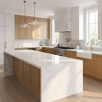 Dalle de marbre Bianco Carrara italien naturel, poli, blanc avec veines grises, pour revêtement de sol et murs