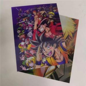 कारखाने की सबसे ज्यादा बिकने वाली 3 डी छवियों फ्लिप पालतू 3 डी लेंटीकुलर शीट प्रिंटिंग 3 डी छवि 3 डी लेंटिकुलर एनीमे पोस्टर - Product Image 2