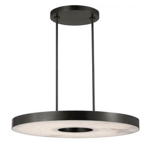 Lámpara Colgante Moderna de Alabastro Natural de 36 Pulgadas, Estilo Nórdico, para Comedor, Isla de Cocina, Villa, Lámpara Redonda de Alabastro de Lujo con LED - Product Image 1