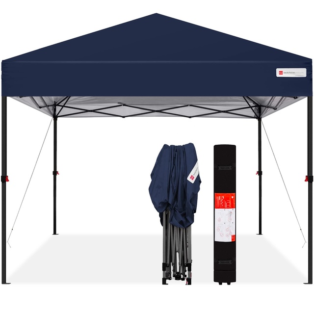 10x10ft 1-Person Setup Pop up Canopy Tent Instant Portable Shelter
