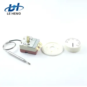 Controlador de temperatura mecánico WHD-320E, interruptor de control de temperatura ajustable para tostador de salchichas