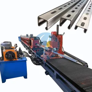 High Stability Galvanized Solar Bracket Photovoltaic Strut Panel Roll Forming Machine Supplier