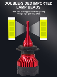 Bombilla led de alta calidad para coche, faro universal <span class=keywords><strong>k5</strong></span> h4, 72W, 20000 lúmenes, h4 csp HB3 HB4 h11 - Product Image 3