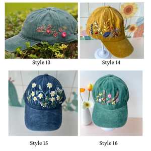 Gorra de Béisbol Unisex Personalizable con Logotipo, Bordado Floral, Alta Calidad, Vintage, Transpirable, Ajustable, Tela de Algodón - Product Image 3