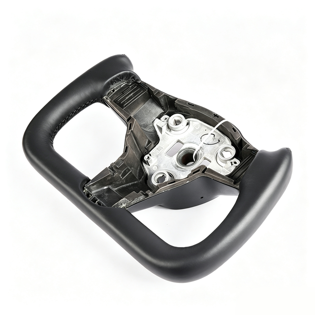 Heated Napapijri Racing YOKE 3 Spoke Car Steering Wheel for Tesla Model 3 and Model Y Retrofit and Upgrade