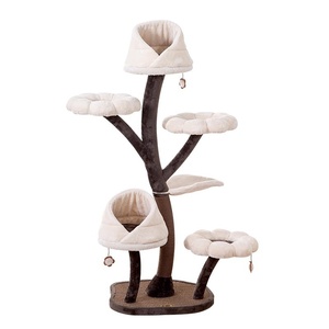 Factory Direct <strong>Large</strong> Wood Flower <strong>Cat</strong> <strong>Climbing</strong> Rack Integrated <strong>Tree</strong> and Nest for Household <strong>Cats</strong> Carton Packing - Product Image 6