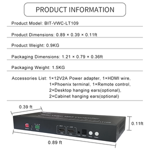 Ultra-Hochauflösender 1-in-9-Out <span class=keywords><strong>P2P</strong></span> Hochleistungs-Videowall-Controller Professioneller Hersteller - Product Image 4