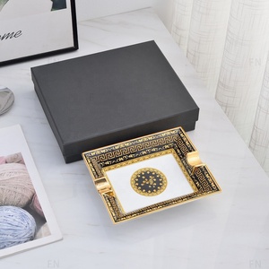 Cenicero Cuadrado Nórdico de Lujo, Decoración de Cerámica para el Hogar, Resistente al Calor, Bandeja para Cigarros de Estilo Real para Restaurante y Hotel - Product Image 4
