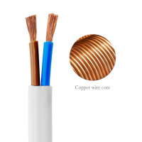 Kico Approved RVVB 2x4mm ² doppelt isoliertes PVC-ummanteltes flaches elektrisches Kabel 2-adriges Kupferlitzen-flexibles Kabel für