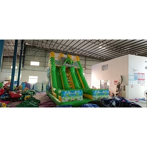 Glissade gonflable à thème dinosaure personnalisable, épaisseur 0,55 mm en PVC, installation facile pour adultes, <span class=keywords><strong>jeu</strong></span> humide et sec, utilisation intérieure/extérieure à domicile - Product Image 3