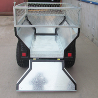 (Tb500-F) Remorque à benne basculante Atv avec clôture de 30cm, remorque hydraulique Atv Remorque Atvs