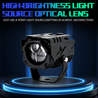 Nouvelle Arrivée ESPUMOSO Mini Phare LED Moto, Feu Antibrouillard, Feu de Conduite LED, Projecteur Laser Owl, Lampe Moto Explorer pour Voiture et Moto