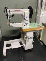 Machine à coudre industrielle à point noué à bras cylindrique simple aiguille, entraînement par point d'arrêt, grand crochet, modèle JN-205A, pour la confection de chaussures
