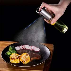Outdoor Camping BBQ 100ml <b>Small</b> Kitchen Cooking Glass Sprayer Olive Oil <b>Spray</b> <b>Bottle</b> With Scale for Salad Making Baking Frying - Product Image 2
