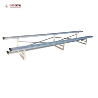 Gradins modulaires portables à 2 rangées, 21 pieds, 28 sièges, gradins en aluminium à vendre |   Anodisé OEM