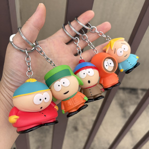 5 pièces/ensemble, porte-clés pendentif mignon de personnage d'anime South Park - Product Image 3