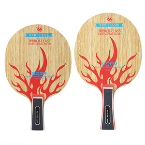 Racchetta da <span class=keywords><strong>Ping</strong></span> <span class=keywords><strong>Pong</strong></span> YoungJoy BOER RED FLAME di Qualità <span class=keywords><strong>Professionale</strong></span>, 7 Strati in Legno Puro, per Attacco e Difesa - Product Image 1