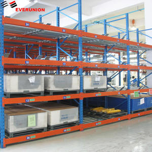 गर्म बिक्री औद्योगिक स्टील गुरुत्वाकर्षण पैलेट रैक 5-परत गोदाम रोलर शेल्फ भंडारण उपयोग के लिए पाउडर कोटिंग के साथ - Product Image 2
