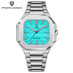 Reloj de Cuarzo Cuadrado para Hombre PAGANI Design 2025, Cristal de Zafiro de Lujo con Revestimiento AR, Resistente al Agua 5 Bar, Luminoso, con Alarma, para Negocios - Product Image 1