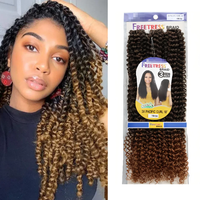 3X Perruque tressée longue de 18 pouces, style africain torsadé coréen, double trame, en fibre haute température, best-seller transfrontalier