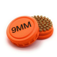 Boîte de rangement pour munitions de 9 mm de haute qualité en PLA imprimé en 3D, personnalisée, petite boîte de rangement pour munitions de 9 mm