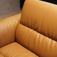 Ensemble canapé de bureau de luxe en cuir de direction moderne personnalisé de meubles commerciaux pour la réception de bureau