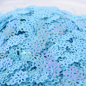 9mm 500g Open-hole Flower-shaped Glitter PVC <strong>Sequins</strong> Slime DIY Fillers Nail <strong>Art</strong> Accessory 6-20mm - Product Image 2