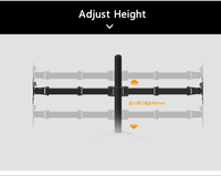 Support de Moniteur de Bureau à Double Bras en Acier Froid, VESA 100x100mm, Inclinaison à 90°, Rotation à 360°, Capacité de Charge de 8KG/Bras, 100-400mm - Meilleures Ventes