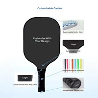 Raquette de padel portable de haute qualité professionnelle T700, double couleur, personnalisation acceptée, raquette de pickleball