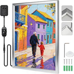 Cadre en aluminium à fixation rapide, boîte lumineuse LED publicitaire rectangulaire, montage mural, affichage de poster de film, éclairage réglable pour théâtre, bureau, cinéma - Product Image 1