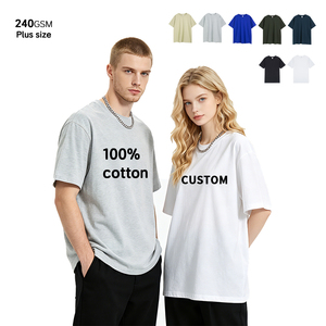 Custom Logo Heavyweight Round Neck Oversize <b>Tshirt</b> T-Shirts T Shirt Mens 100 Cotton Casual Couple Unisex Tee - Product Image 1