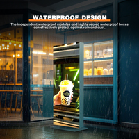 Afficheur publicitaire numérique LED interactif tactile sur pied vertical portable pour magasin de détail extérieur personnalisé