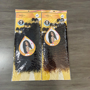 Extensions de cheveux synthétiques tressés haut de gamme très demandées, 6x Deep Wave <span class=keywords><strong>Curly</strong></span> Braiding Hair <span class=keywords><strong>Expression</strong></span> 240g - Product Image 3