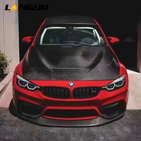 Piezas de Carrocería para Automóviles 2014-2020, Capós de Motor M3 M4 F80 F82, Capó Delantero Estilo GTS de Fibra de Carbono para BMW M3 F80 M4 F82