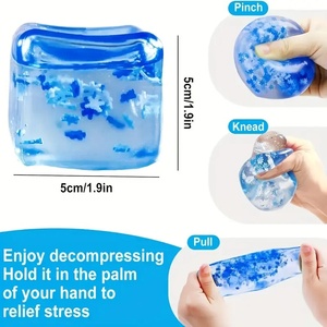 น้ำแข็งก้อนมอลต์น้ำตาลรูปเกล็ดหิมะขายดีข้ามพรมแดน บีเค-000 ของเล่นบีบคลายเครียด ยืดหยุ่น บีบแล้วคืนรูปช้าๆ - Product Image 3