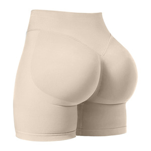 Shorts de yoga sans couture Dfy Impact Srunch pour femmes, vente en gros, logo personnalisé, shorts de <span class=keywords><strong>sport</strong></span> et de fitness pour femmes - Product Image 2