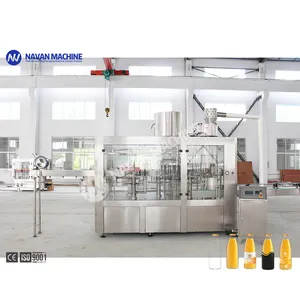 Automatic 200ml-2000ml Filling Machine 2000BPh-12000BPH Bottles Per Hour Fresh Juice Glass Bottling Machine