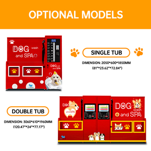 Petsproofing Phát minh mới chó và mèo trạm rửa tự phục vụ di động tự động mèo và chó chải chuốt Máy tắm - Product Image 5