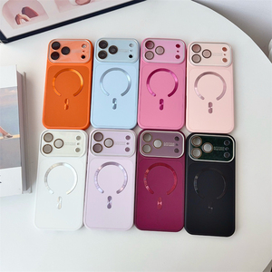 Funda Magnética para iPhone 18 17 16 15 14 13 Pro Max, con Acabado Mate y Sensación de Piel, Ventana Grande - Product Image 1