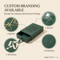 Boîte de présentation à tiroir en velours personnalisable avec logo pour bijoux (bagues, colliers) – Emballage pour vente en gros, usine OEM, lots en vrac