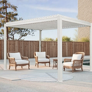 Gazebo elettrico telescopico in alluminio verniciato a polvere per la decorazione del giardino spazio esterno flessibile presenta la pressione a LED - Product Image 4