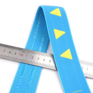 شريط مطاطي مطبوع للمنسوجات المنزلية بعرض <span class=keywords><strong>2</strong></span> بوصة من النايلون، حزام خصر جاكار مخصص، شريط مطاطي مع قبضة سيليكون، حزام نظارات - Product Image 5