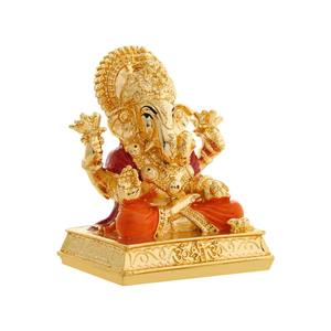 Idole de Ganesh Ji en pierre colorée, 13 pouces, décoration traditionnelle Murti pour temple hindou, maison, mariages, festivals - Product Image 5