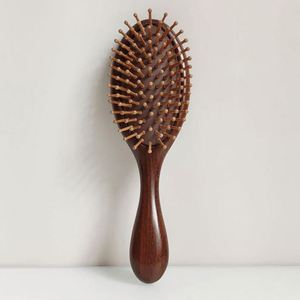 Wooden Paddle Hair <b>Brush</b> Natural Wood Bristle Scalp Massage <b>Brush</b> for Daily Hair Care - Product Image 6