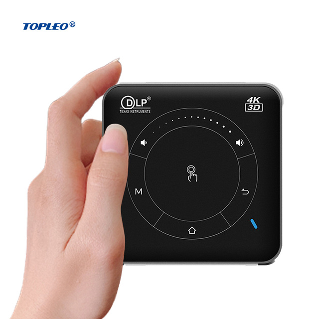 Topleo 4k Mini Dlp Projector Smart Portable Pico Projecteur Short Throw Laser Home Theater Led hd 4k Mini Dlp Android Projector