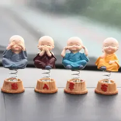 Venta caliente creativo Shaolin <span class=keywords><strong>Drunken</strong></span> <span class=keywords><strong>Master</strong></span> Kung Fu Monk Car Interior Supplies resina muebles para el hogar Oficina decoración de escritorio - Product Image 3