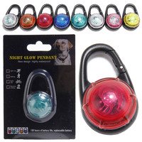 Pendentif LED lumineux étanche en plastique solide pour animaux de compagnie, idéal pour la sécurité nocturne en extérieur